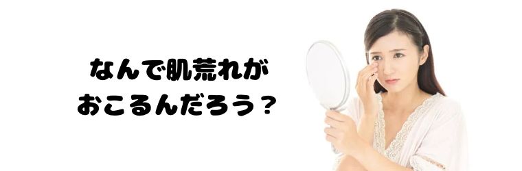 なんで肌荒れが おこるんだろう？